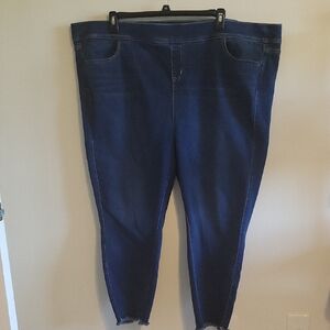 Torrid Size 5  Dark Blue  Jeans With Raw Hem